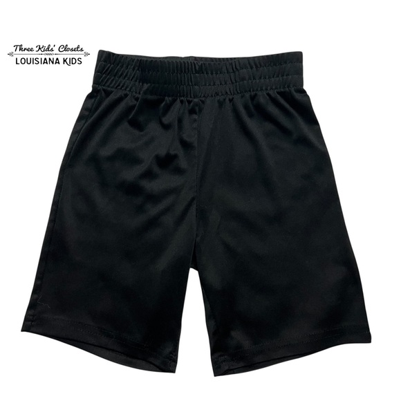 Champion 5Y Boys Black Athletic Shorts - Picture 1 of 6